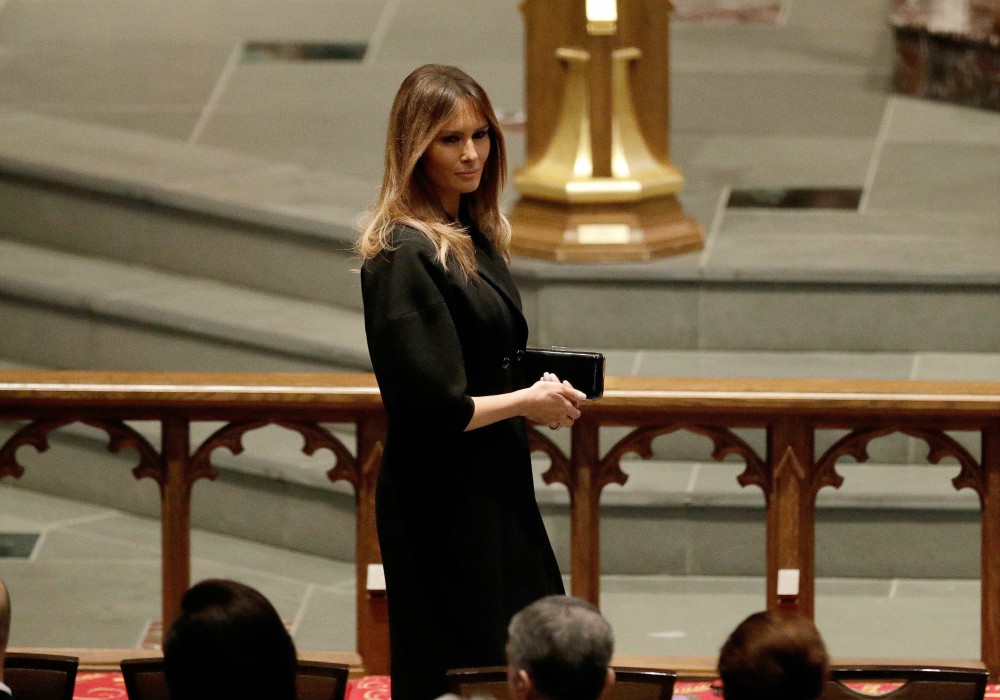 El presidente Donald Trump no asistió al funeral de Barbara Bush