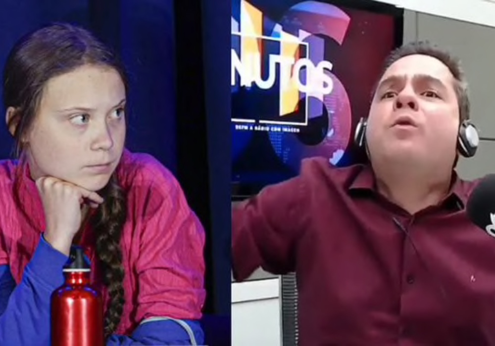 Despiden a locutor que insultó a Greta Thunberg en Brasil