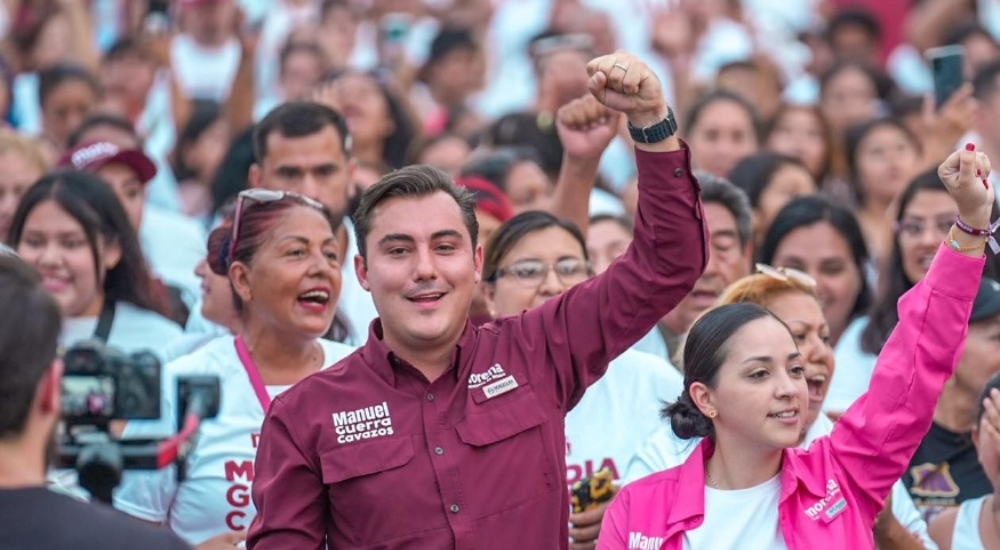 Arrasa Manuel Guerra Cavazos, candidato de Morena en García